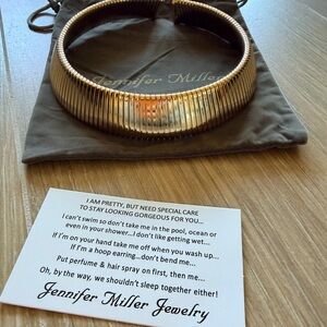 Jennifer Miller Gold Statement Necklace